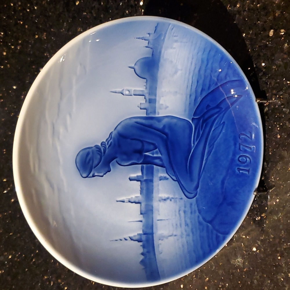 Svend Jensen Hans Christian Anderson Christmas Wall -Plate 1972